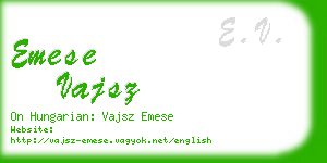 emese vajsz business card